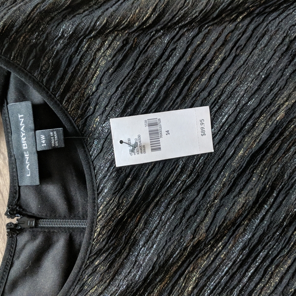 Lane Bryant Metallic Sheath Dress size 14 - Picture 4 of 7